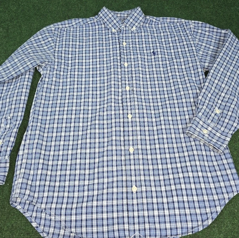 Ralph Lauren | Youth Boys 100% Cotton Casual Button Down Shirt SIZE LARGE 16\18
